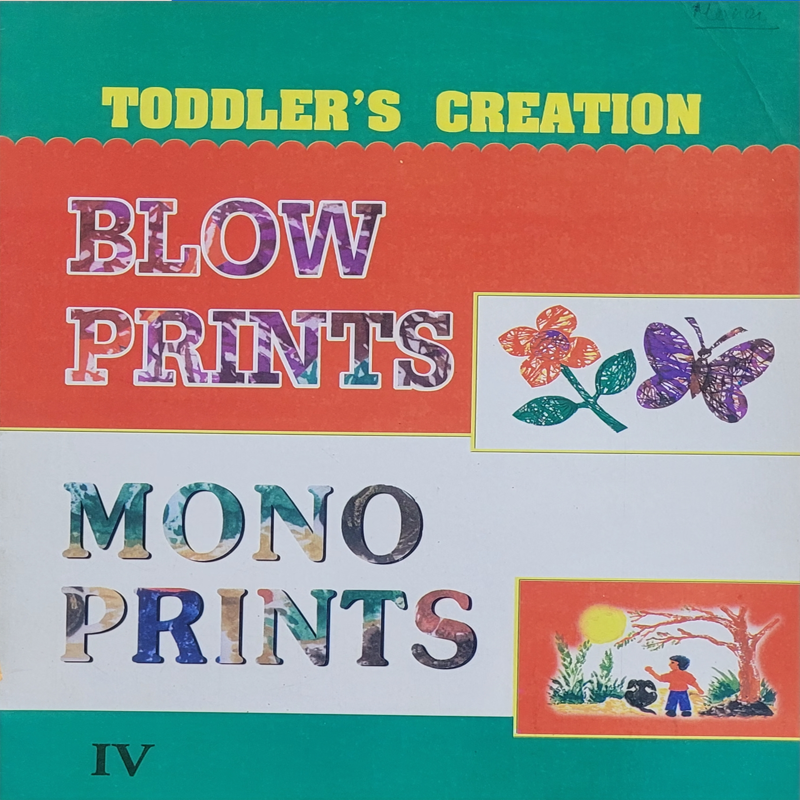 Toddler's Creation Blow Prints, Mono Prints