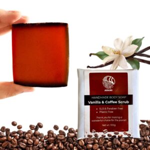 Vanilla & Coffee Scrub Bathing Bar 100g